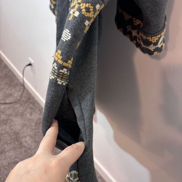 Johnny Was Los Angeles Floral Embroidered open front cardigan Size Medium JWLA - Picture 8 of 12